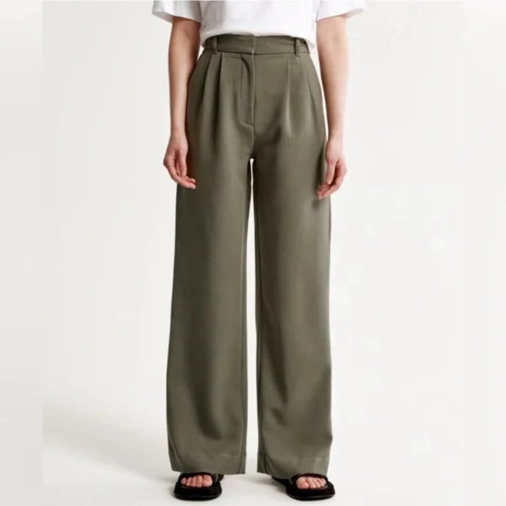 Abercrombie A&F Sloane Tailored Pant Olive size 27